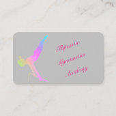 Gymnastiek Colorful Pastel Font Visitekaartje (Voorkant)