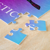 Gymnastiek Colorful Word Art Legpuzzel (Zijkant)