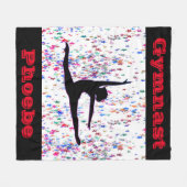 Gymnastiek Confetti Stars Fleece Blanket (Voorkant (Horizontaal))
