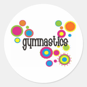 Gymnastiek Cool Polka Dots Ronde Sticker