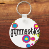 Gymnastiek Cool Polka Dots Sleutelhanger (Voorkant)