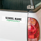 Gymnastiek - Creëer Uw eigen schoolgeest Bumpersticker (Op Truck)