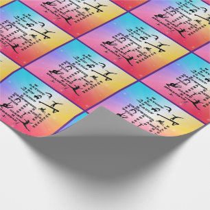 Gymnastiek Crossword Rainbow Stars Cadeaupapier