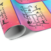 Gymnastiek Crossword Rainbow Stars Cadeaupapier (Rol Hoek)