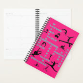 Gymnastiek Crossword Roze Gepersonaliseerde Planne Planner (Display)