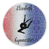 Gymnastiek Custom Rood Wit Blauw Keramische Pull Keramische Knop (Voorkant)