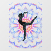 Gymnastiek / Dans Abstract venster Cling Raamsticker (Vel)