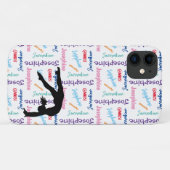 Gymnastiek Dans juichen Haar Naam & Sport Overal Case-Mate iPhone Case (Achterkant (horizontaal))