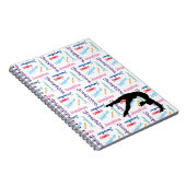 Gymnastiek Dans juichen Haar Naam & Sport Overal Notitieboek (Rechterzijde)