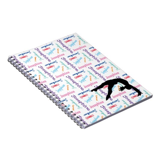 Gymnastiek Dans juichen Haar Naam & Sport Overal Notitieboek (Rechterzijde)