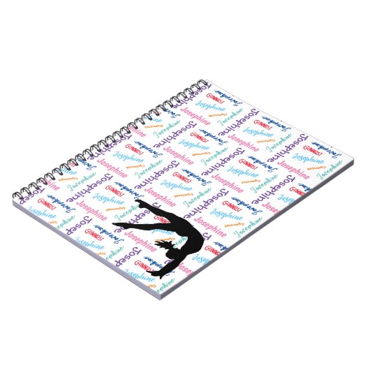 Gymnastiek Dans juichen Haar Naam & Sport Overal Notitieboek (Linkerzijde)