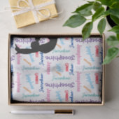 Gymnastiek Dans juichen Haar Naam & Sport Overal Tissuepapier (Geschenk)