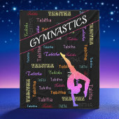 Gymnastiek Deken met Gepersonaliseerde Naam All Ov