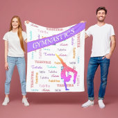 Gymnastiek Deken met Gepersonaliseerde Naam All Ov