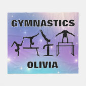 Gymnastiek Deken Paarse Turquoise (Voorkant (Horizontaal))