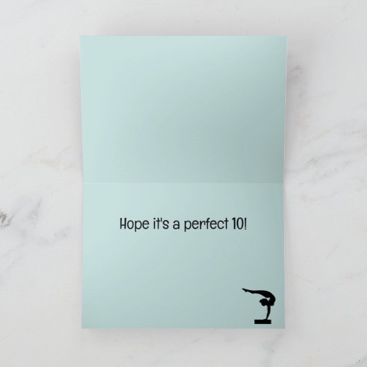 Gymnastiek Design Wenskaart Kaart (Binnen)