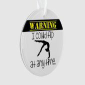 Gymnastiek die ik altijd kan draaien ornament (voorkant)