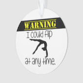 Gymnastiek die ik altijd kan draaien ornament (voorkant)