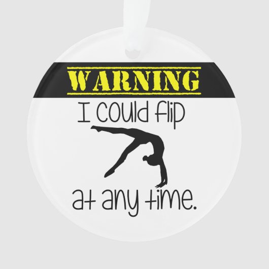 Gymnastiek die ik altijd kan draaien ornament (voorkant)