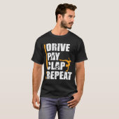 Gymnastiek Dochter Vader betaalt drive Clap Pap T-shirt (Voorkant volledig)