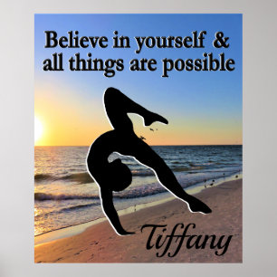 GYMNASTIEK DROMEN GEPERSONALISEERD POSTER