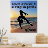 GYMNASTIEK DROMEN GEPERSONALISEERD POSTER (Keuken)