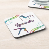 Gymnastiek Dromen Gymnast Bier Onderzetter (Linkerzijde)