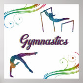Gymnastiek Dromen Gymnast Poster (Voorkant)