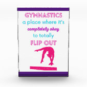 Gymnastiek een plek waar het oké is om uit te draa fotoblokken (Voorkant)