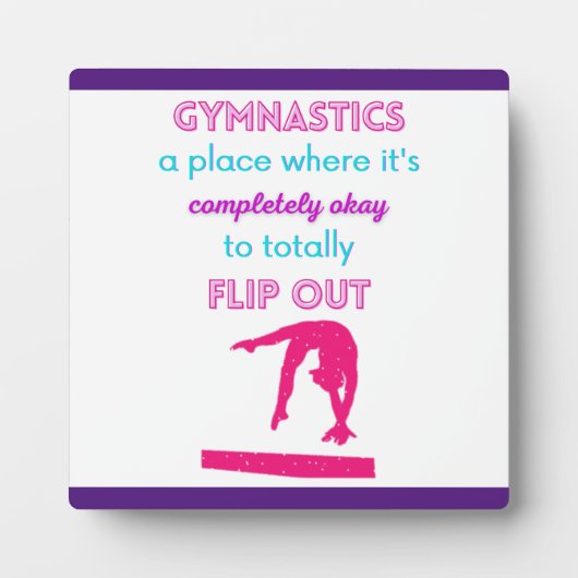 Gymnastiek een plek waar het oké is om uit te draa fotoplaat (Voorkant)