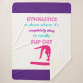 Gymnastiek een plek waar het oké is om uit te draa sherpa deken (Voorkant)