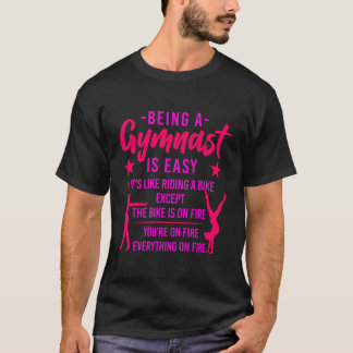 Gymnastiek een turner zijn is makkelijk het is net t-shirt