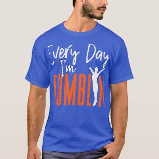 Gymnastiek elke dag ik Tumblin Vrouwen flikkeren T-shirt