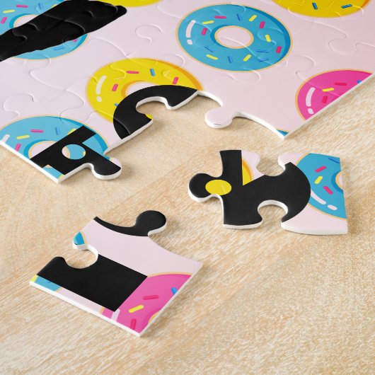 Gymnastiek en Donuts Puzzle Legpuzzel (Zijkant)