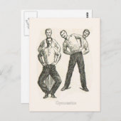 Gymnastiek en lichaamsbeweging 1 briefkaart (Voorkant / Achterkant)