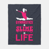 Gymnastiek en Slime is het leven Fleece Deken (Voorkant)