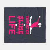 Gymnastiek en Slime is het leven Fleece Deken (Voorkant (Horizontaal))