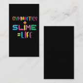 Gymnastiek en Slime Loving Kind Gymnast Athlet Visitekaartje (Voorkant / Achterkant)