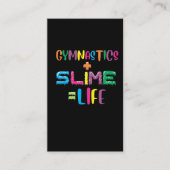 Gymnastiek en Slime Loving Kind Gymnast Athlet Visitekaartje (Voorkant)