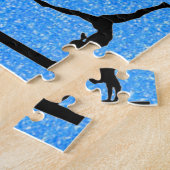 Gymnastiek Events Blue Sparkle Puzzle Legpuzzel (Zijkant)