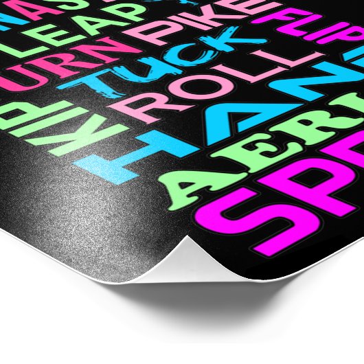 Gymnastiek Facts Gymnast Gymnastic Sports Lover Gr Foto Afdruk (Hoek)