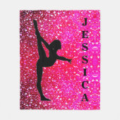 Gymnastiek Falling Hearts Fleece Blanket (Voorkant)