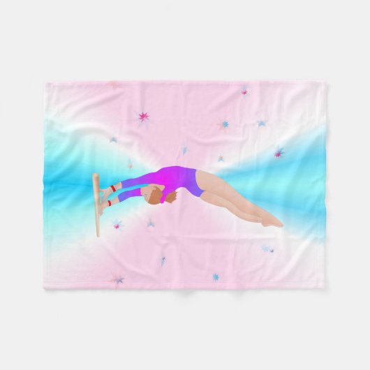 Gymnastiek - Fly Girl Blanket Fleece Deken (Voorkant (Horizontaal))