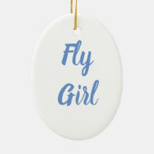 Gymnastiek - Fly Girl Ornament (Achterkant)
