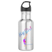 Gymnastiek - Fly Girl Stainless Steel Water Bottle Waterfles (Voorkant)