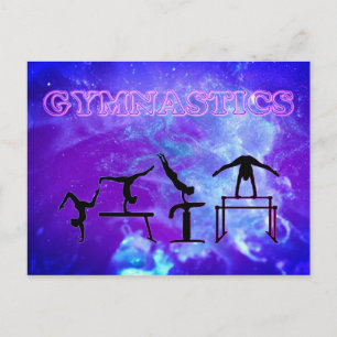 Gymnastiek Galaxy Briefkaart