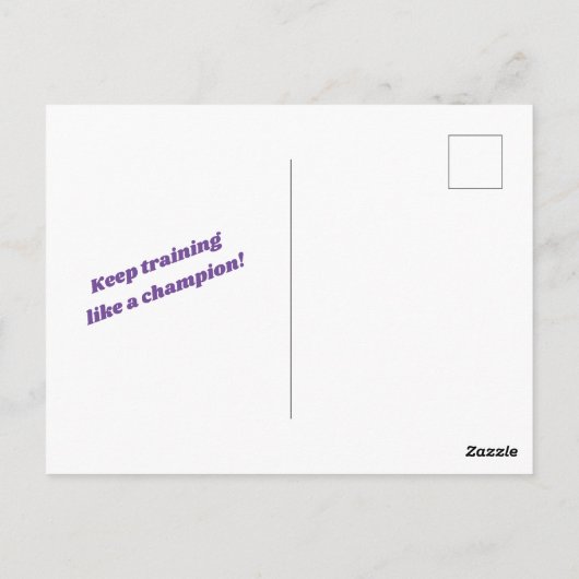 Gymnastiek Galaxy Briefkaart (Achterkant)