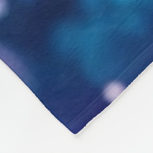 Gymnastiek Galaxy Paarse turquoise gepersonaliseer Fleece Deken (Hoek)