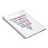 Gymnastiek geeft de sterke overlevende gymnast notitieboek (Rechterzijde)