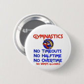 Gymnastiek Geen Wimps Ronde Button 5,7 Cm (Voorkant /achterkant)